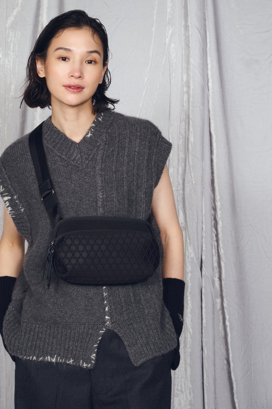 KAGOME EMBOSS BONDING 2WAY SHOULDER【031605】