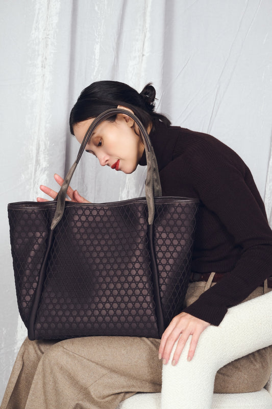 KAGOME EMBOSS BONDING TOTE (L)【031603】