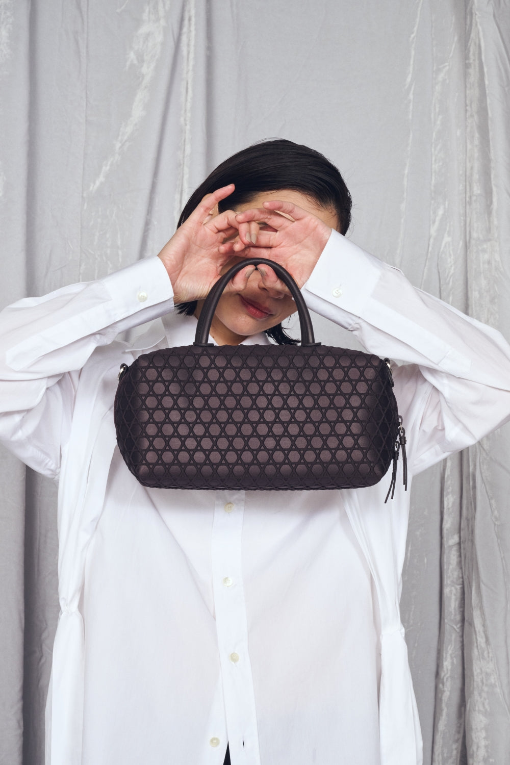 KAGOME EMBOSS BONDING MINI BOSTON【031687】 – LAQUOH