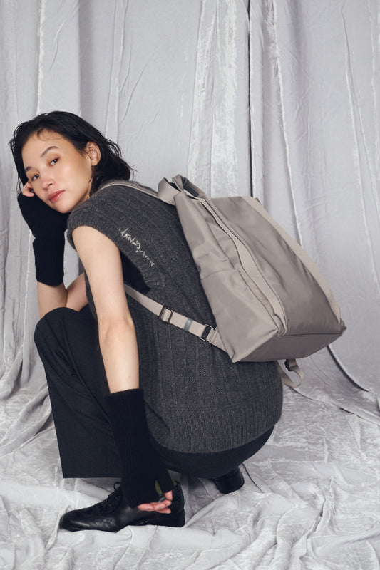 UTILITY  MINIMAL NYLON RUCK SACK (M)【031614】