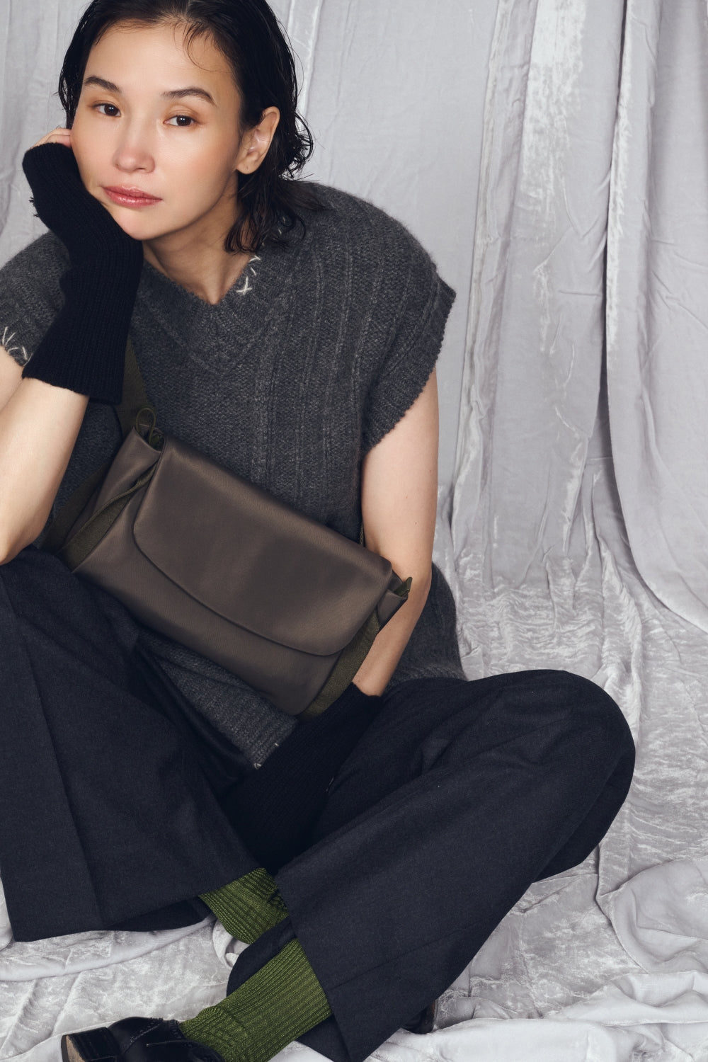 国内発【CULBIA(LLS)】Ozzy*ラフィア素材* バッグ/ミディアム Ozzy Raffia Bag - Turquoise | CULBIA