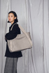 UTILITY  MINIMAL NYLON TOTE (L)【031602】