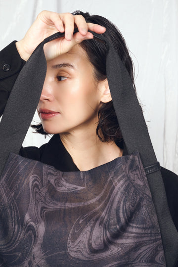 MARBLE SUMINAGASHI ONE SHOULDER (S)【031688】
