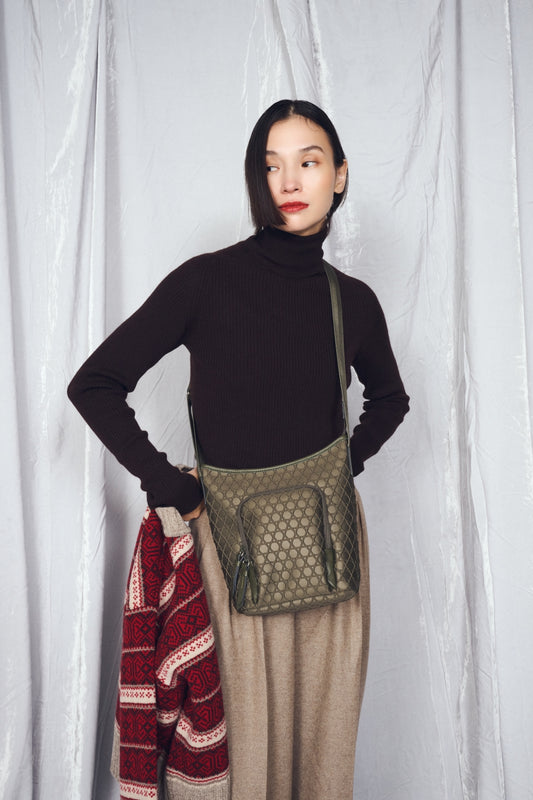 【SALE30％OFF】KAGOME EMBOSS BONDING POCKET SHOULDER【031676】