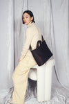 KAGOME PATTERN EMBOSS BONDING SLIM TOTE【031691】