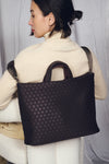 KAGOME PATTERN EMBOSS BONDING SLIM TOTE【031691】