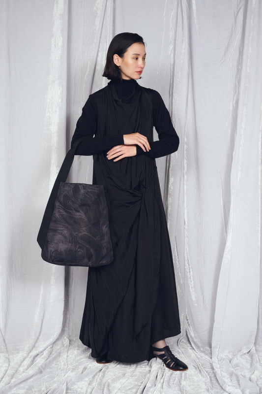 MARBLE SUMINAGASHI ONE SHOULDER (L)【031689】