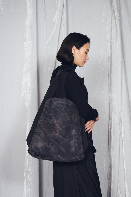 MARBLE SUMINAGASHI ONE SHOULDER (L)【031689】
