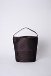 KAGOME PATTERN EMBOSS BONDING BUCKET BAG【 031675】