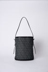 CROSS PATTERN JACQUARD BUCKET  BAG【031761】