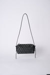 CROSS PATTERN JACQUARD SHOULDER BAG【031760】