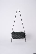 CROSS PATTERN JACQUARD SHOULDER BAG【031760】