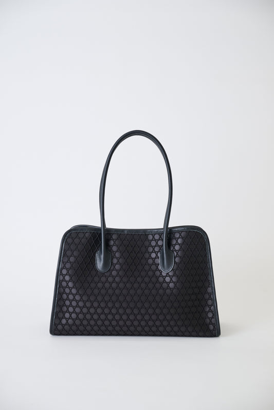 ROUND TOTE KAGOME EMBOSS BONDING【031816】