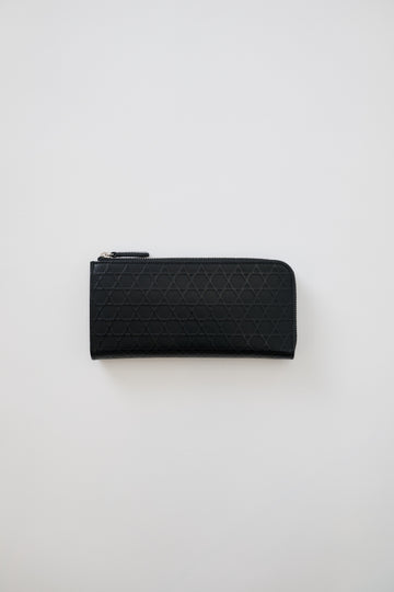 NEW IN｜Kagome Emboss Leather L-Zip Wallet 【031820】
