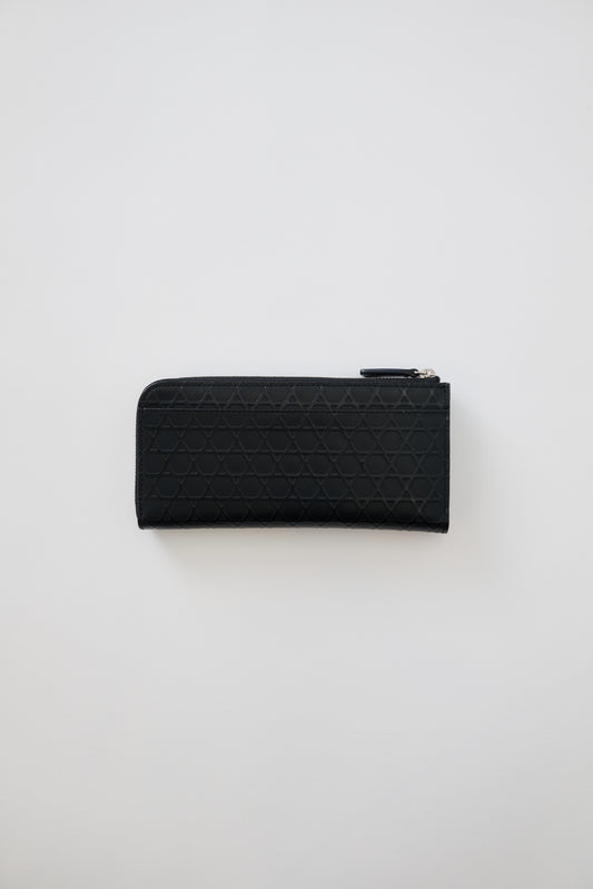 NEW IN｜Kagome Emboss Leather L-Zip Wallet 【031820】
