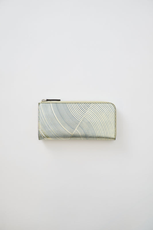 NEW IN｜Karesansui Emboss Leather L-Zip Wallet 【031821】