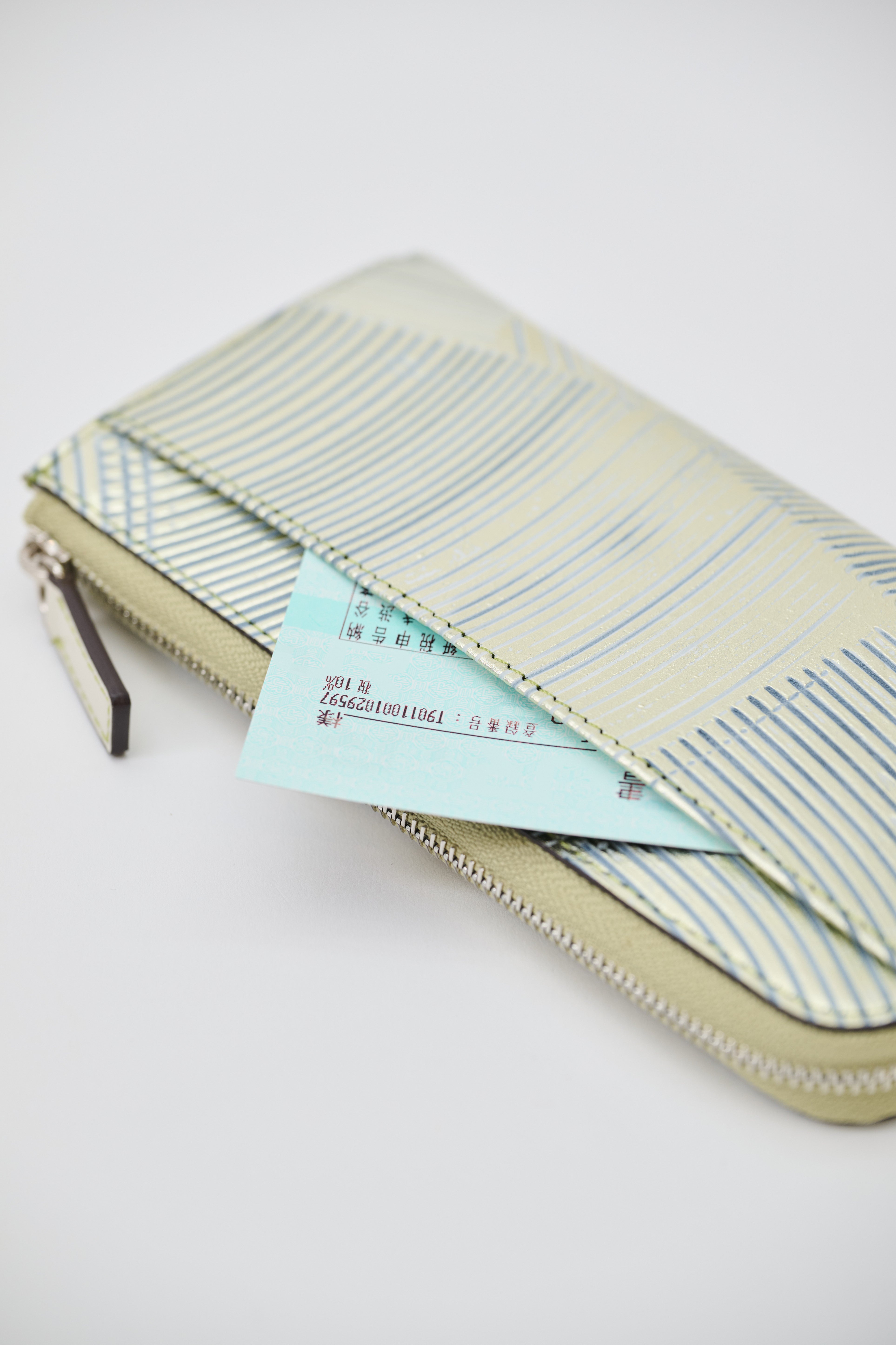 NEW IN｜Karesansui Emboss Leather L-Zip Wallet 【031821】 – LAQUOH