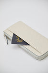 NEW IN｜Kagome Emboss Leather L-Zip Wallet 【031820】