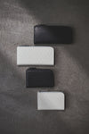 NEW IN｜Kagome Emboss Leather Mini L-Zip Wallet 【031819】