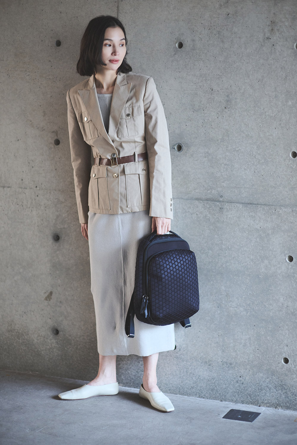 RUCK SACK KAGOME EMBOSS BONDING【031607】 – LAQUOH