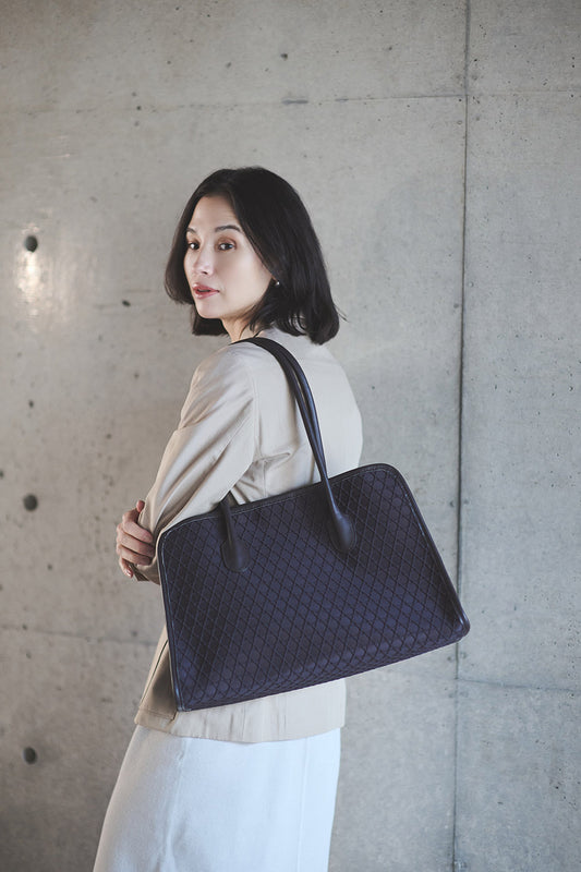 NEW IN｜ROUND TOTE KAGOME BONDING【031816】