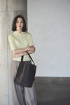 BUCKET BAG  KAGOME PATTERN EMBOSS BONDING【 031675】