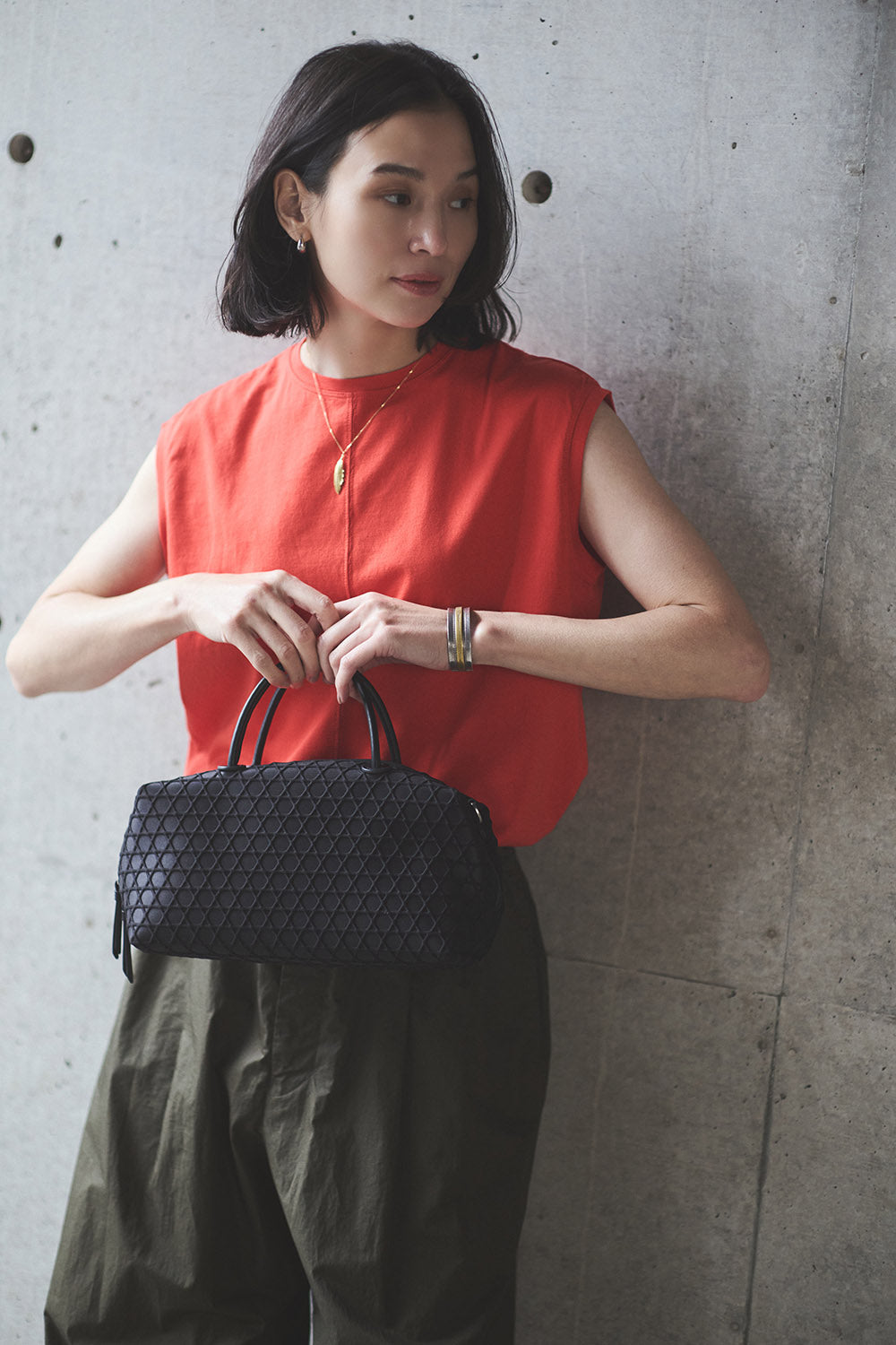 BEST SELLERS No.1 ｜BOSTON BAG KAGOME BONDING MINI【031687】 – LAQUOH