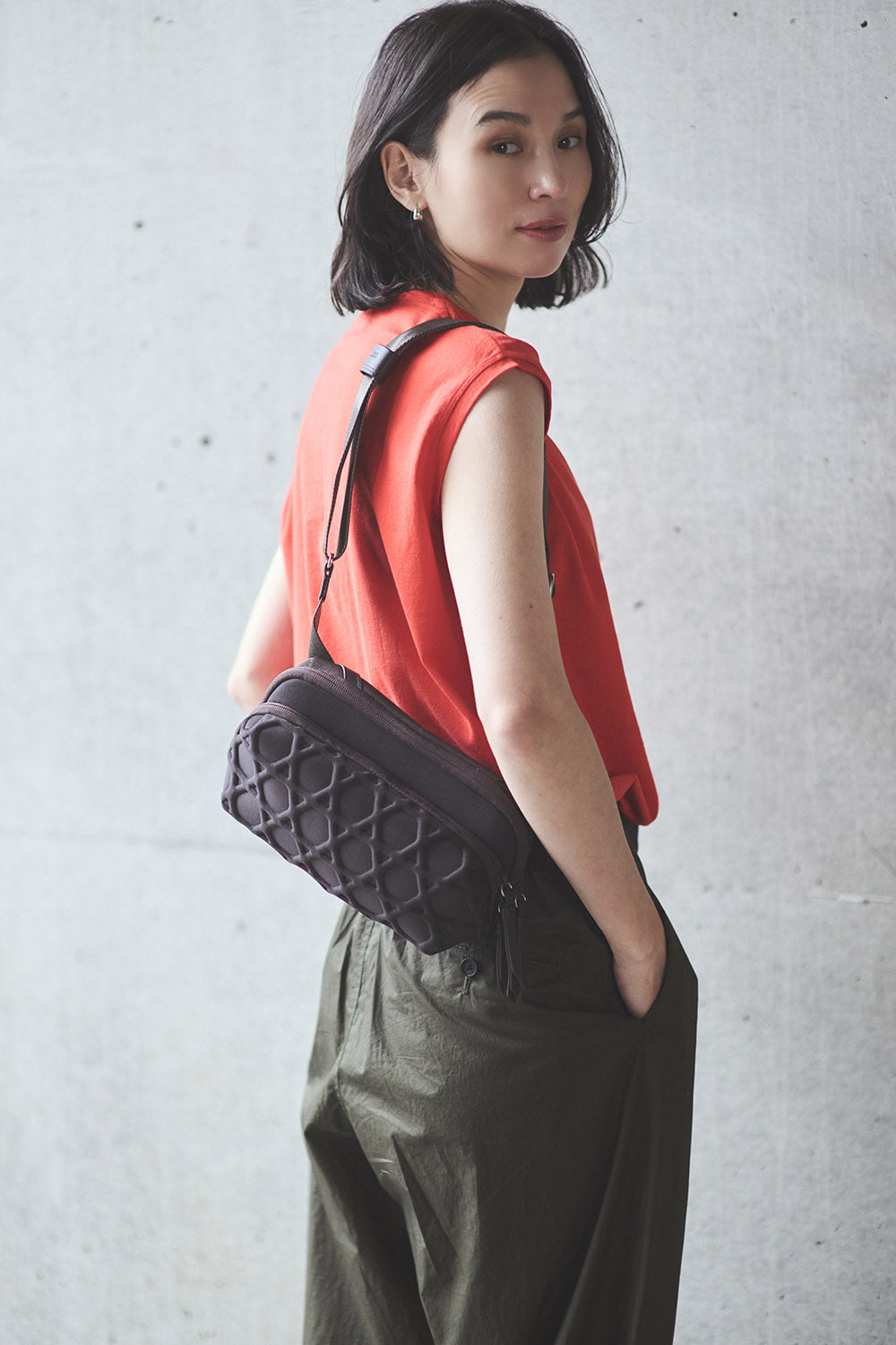 SHOULDER BAG KAGOME EMBOSS BONDING 2WAY【031605】 – LAQUOH