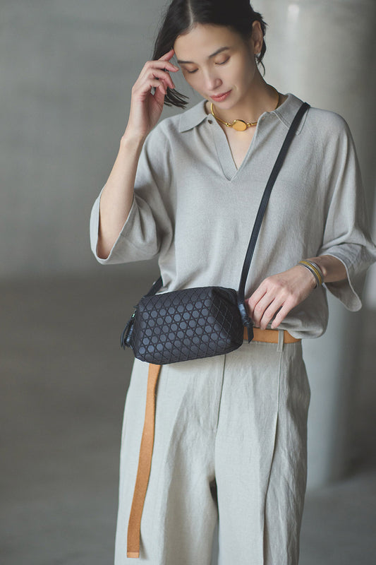 SHOULDER  BAG  KAGOME EMBOSS BONDING NANO【031739】