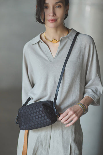 SHOULDER  BAG  KAGOME EMBOSS BONDING NANO【031739】