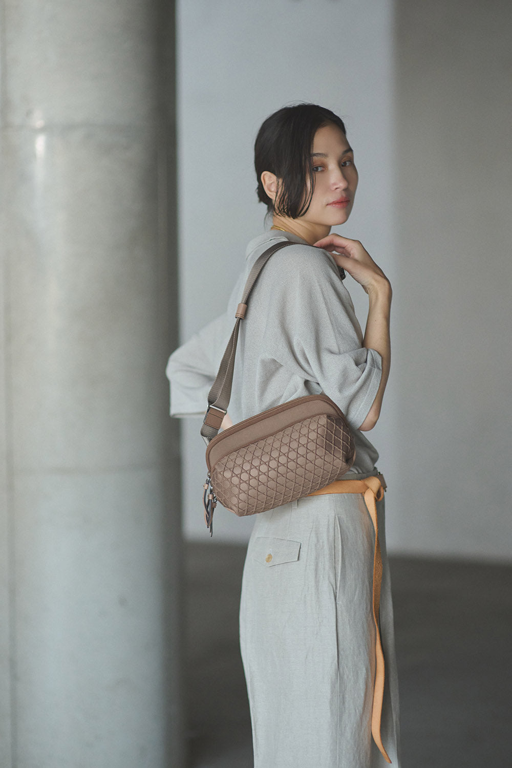 SHOULDER BAG KAGOME EMBOSS BONDING 2WAY【031605】 – LAQUOH