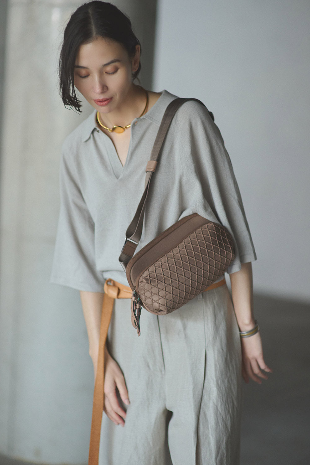 SHOULDER BAG KAGOME EMBOSS BONDING 2WAY【031605】 – LAQUOH