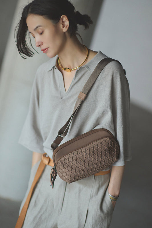SHOULDER  BAG  KAGOME EMBOSS BONDING ２WAY【031605】