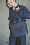 TOTE BAG  KAGOME PATTERN EMBOSS BONDING SLIM 【031691】