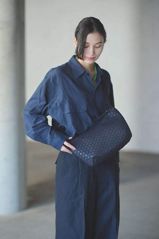 SHOULDER BAG  KAGOME EMBOSS BONDING【031606】