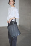 BUCKET  BAG  CROSS PATTERN JACQUARD 【031761】