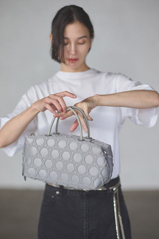 BEST SELLERS No.3｜BOSTON  BAG  KAGOME LARGE PATTERN BONDING MINI【031738】