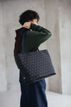 26AW新作【撥水加工】TOTE KAGOME EMBOSS NYLON (L)【031851】