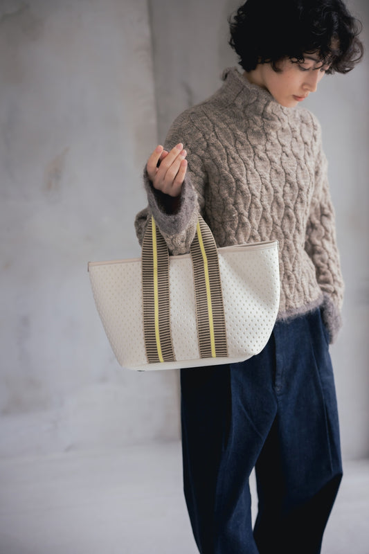 【撥水加工】TOTE BAG HISHI EMBOSS BONDING  – SANADA TAPE –(S)【031863】
