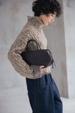 BEST SELLERS No.1 ｜MINI BOSTON  BAG  KAGOME EMBOSS BONDING【031687】