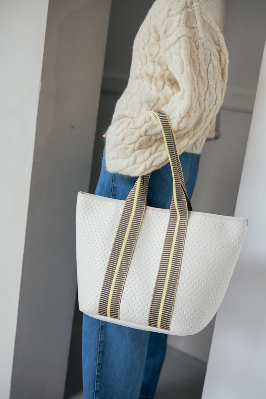 【撥水加工】TOTE BAG HISHI EMBOSS BONDING – SANADA TAPE –(L)【031862】