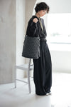 BUCKET  BAG  CROSS PATTERN JACQUARD 【031761】