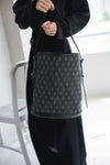 BUCKET  BAG  CROSS PATTERN JACQUARD 【031761】