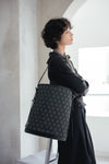 BUCKET  BAG  CROSS PATTERN JACQUARD 【031761】
