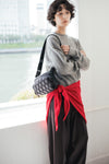 2WAY SHOULDER BAG  KAGOME LARGE PATTERN EMBOSS BONDING【031737】