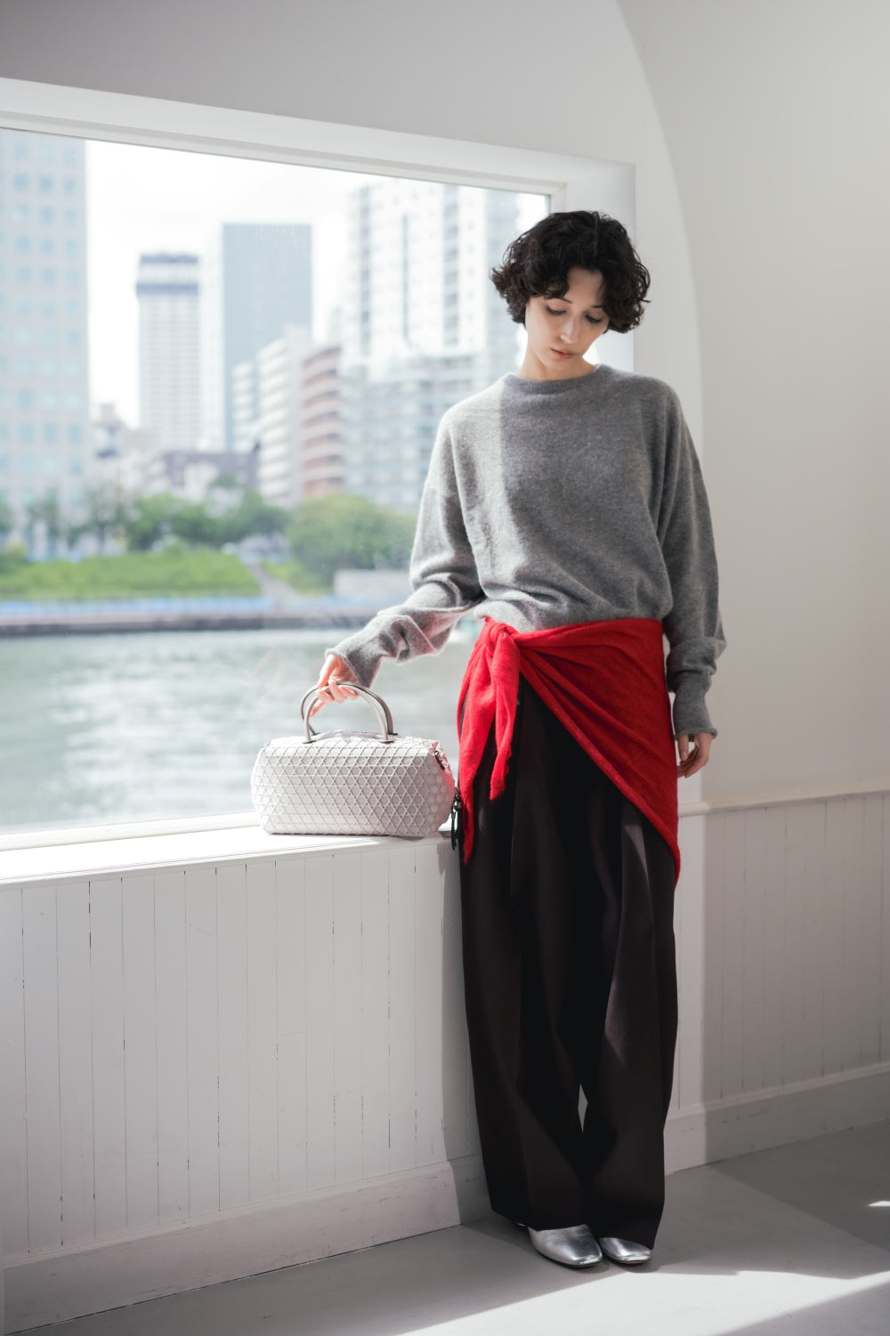 BEST SELLERS No.1 ｜MINI BOSTON BAG KAGOME EMBOSS BONDING 【031687