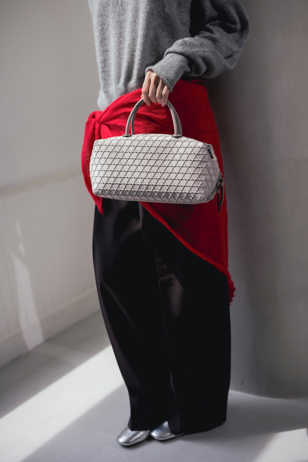 バッグ LAQUOH BOSTON BAG KAGOME BONDING MINI BEST SELLERS No.1 ｜MINI BOSTON BAG KAGOME EMBOSS BONDING 【031687