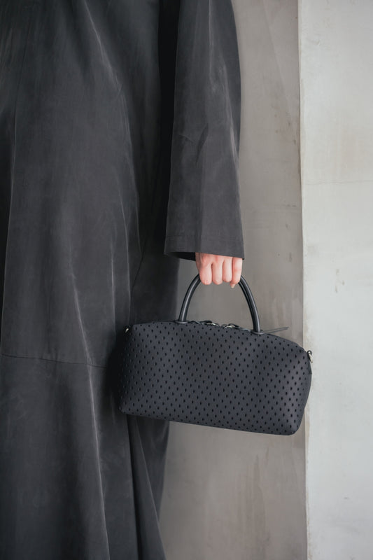【撥水加工】MINI BOSTON BAG HISHI EMBOSS BONDING 【031858】　