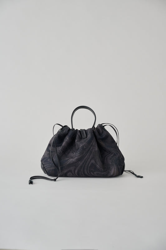 DRAWSTRING TOTE BAG MARBLE SUMINAGASHI (S)【031861】