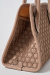 26AW新作【撥水加工】ROUND 2WAY TOTE KAGOME EMBOSS BONDING【031849】